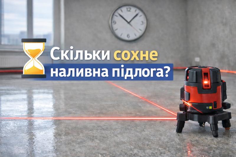 Скільки сохне наливна підлога
